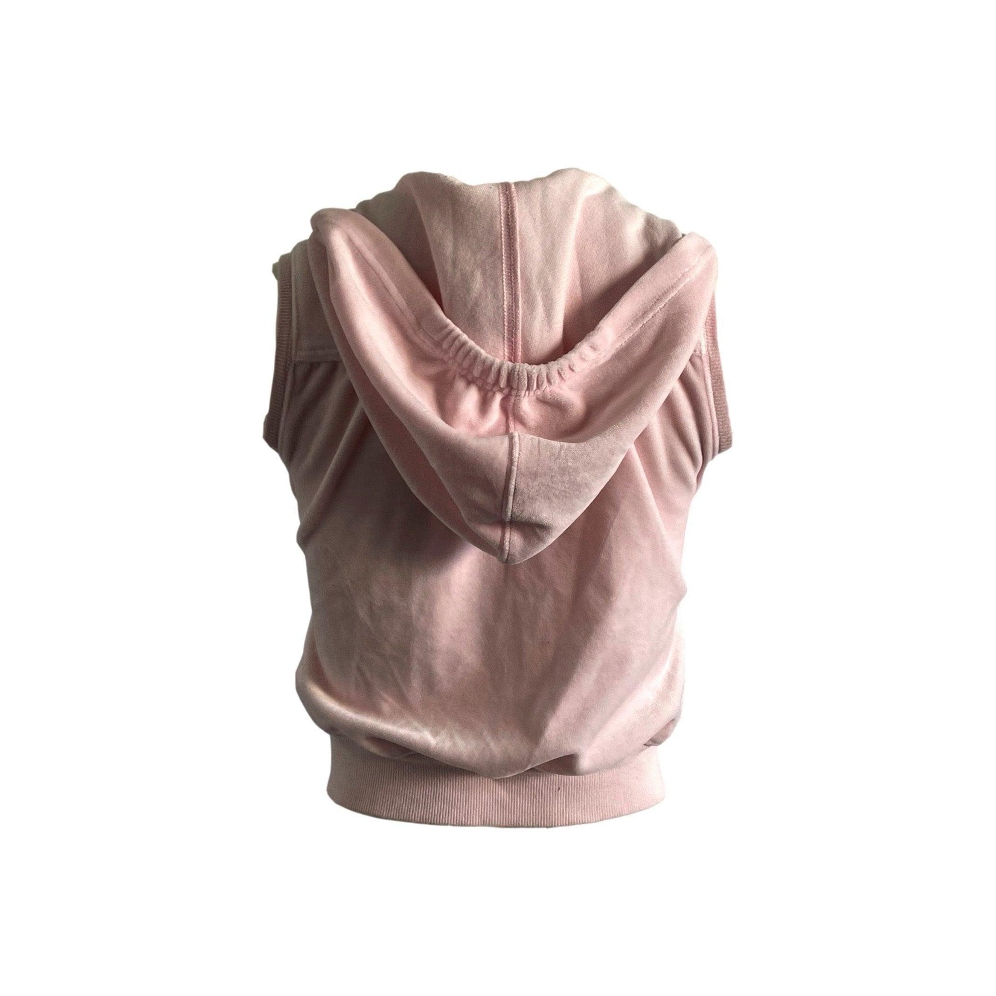 Dior Baby Pink Velour Hooded Vest - Apparel