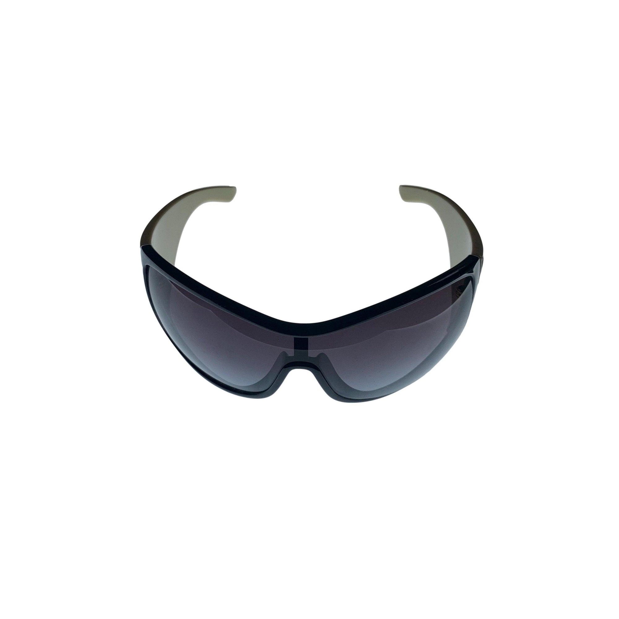 Dior Black Cutout Floral Jumbo Sunglasses - Sunglasses