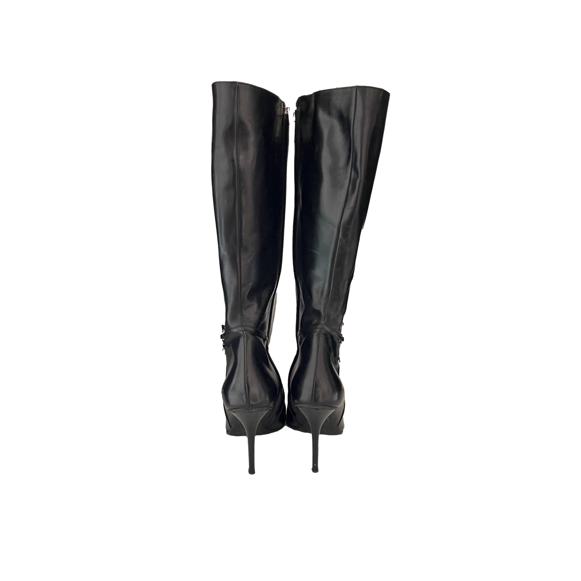 Dior Black Heart Leather Boots - Shoes