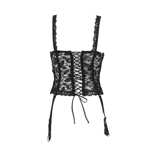 Dior Black Lace Corset - Apparel