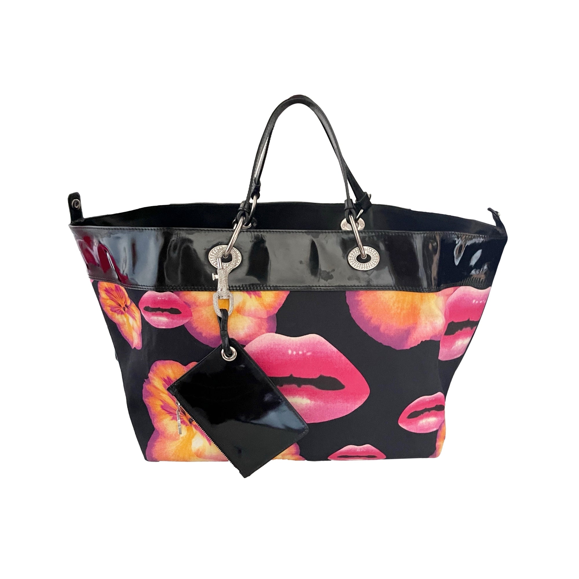 Dior Black Lip Jumbo Tote - Handbags