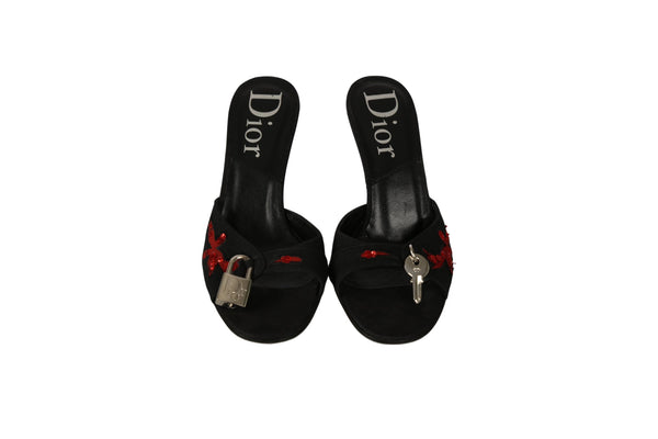 Dior Black Lock Heels - Shoes