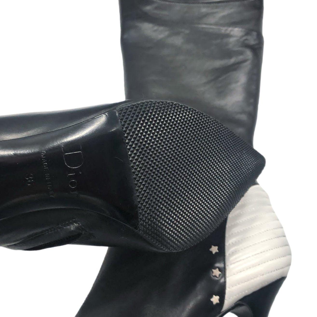 Vintage Dior Black Heart Leather Boots – Treasures of NYC