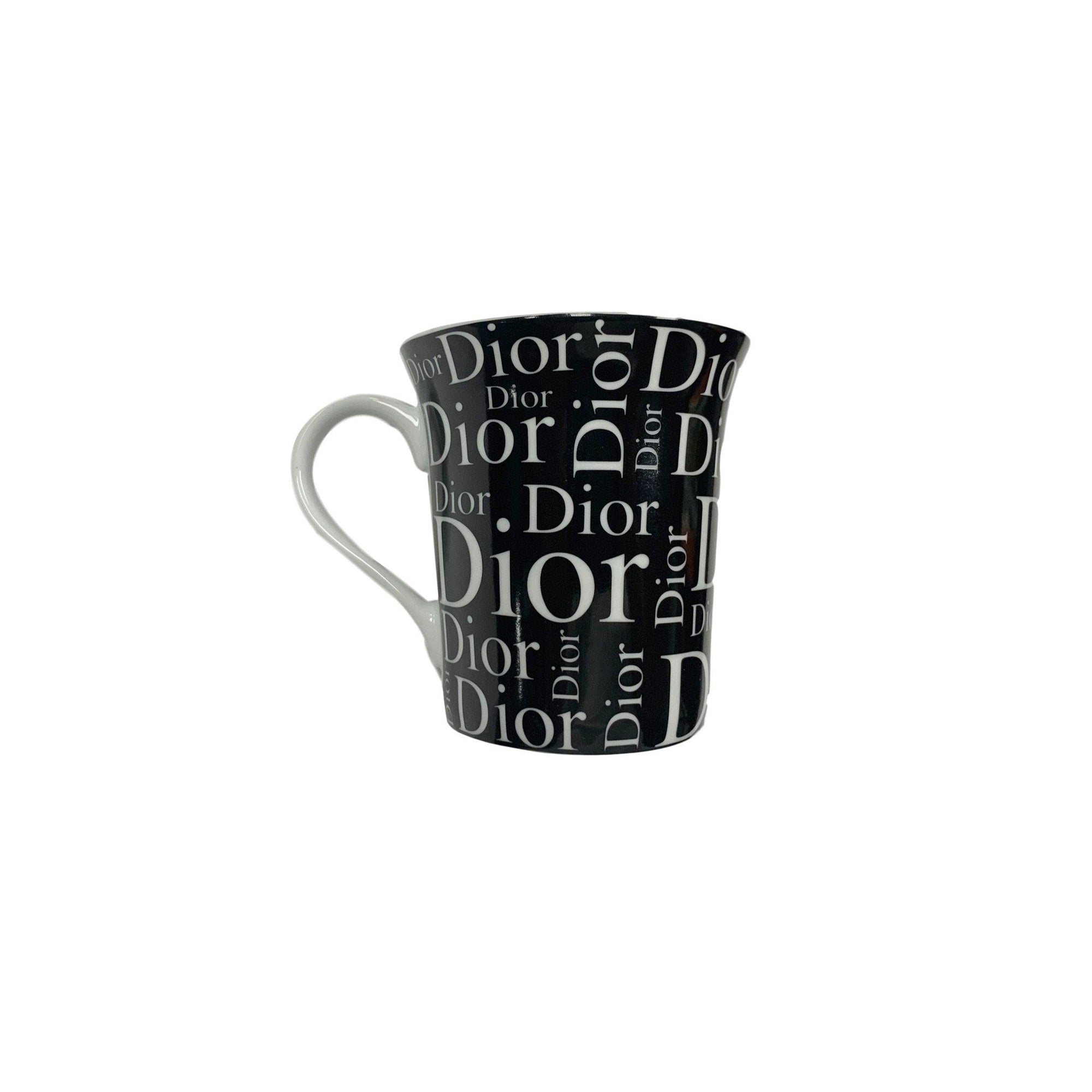 Dior Black Logo Mug - Home