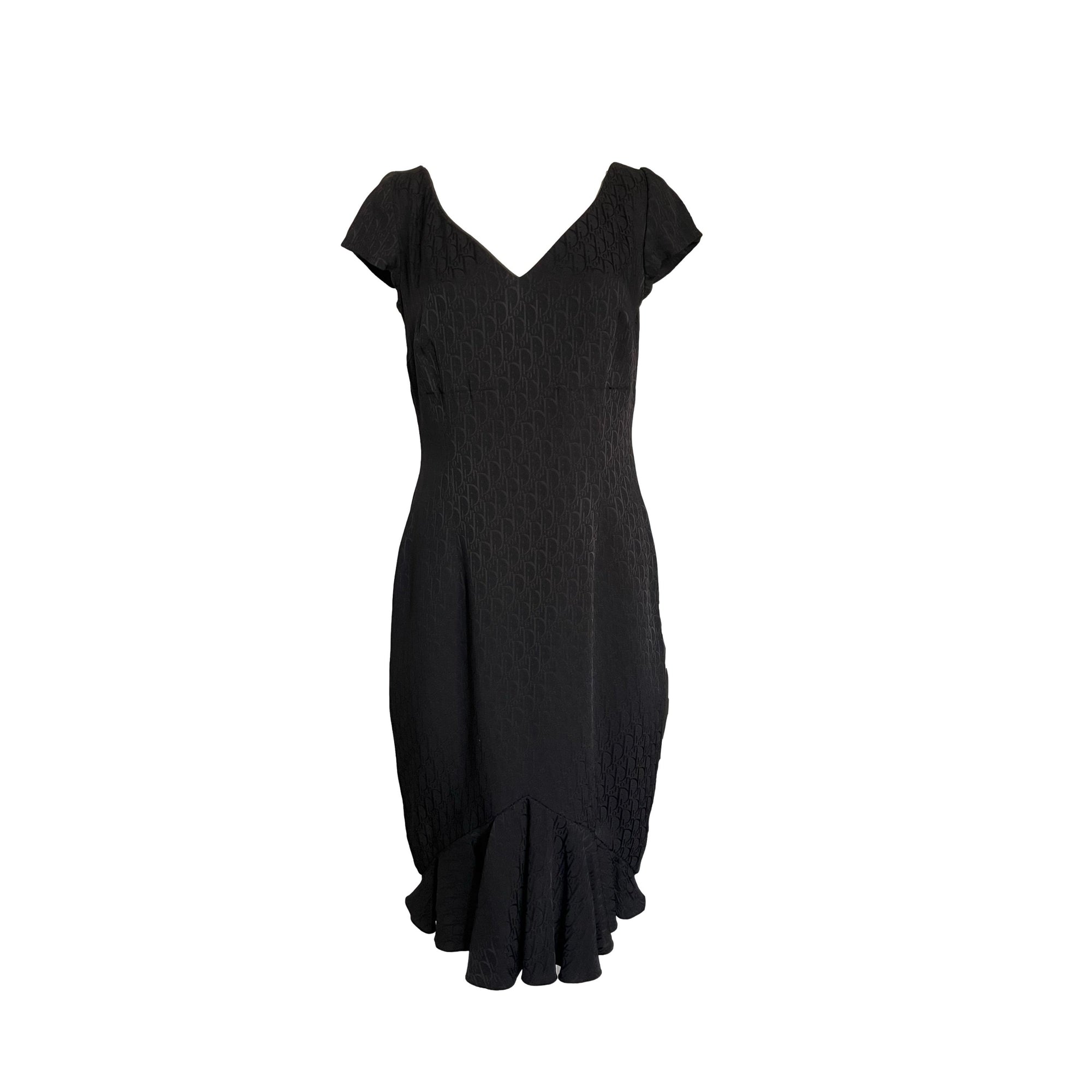 Dior Black Monogram Dress - Apparel