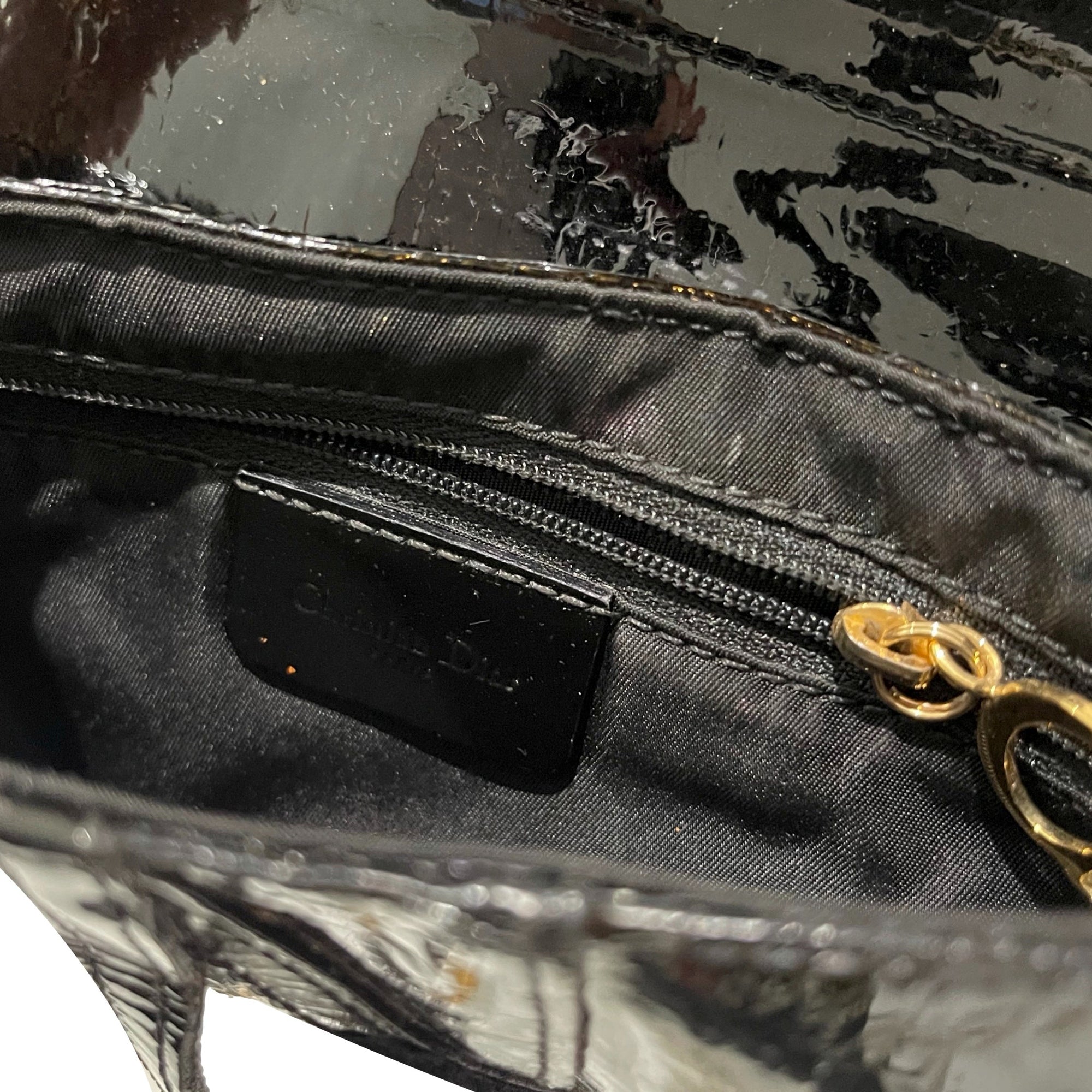 Dior Black Monogram Mini Saddle Bag - Handbags