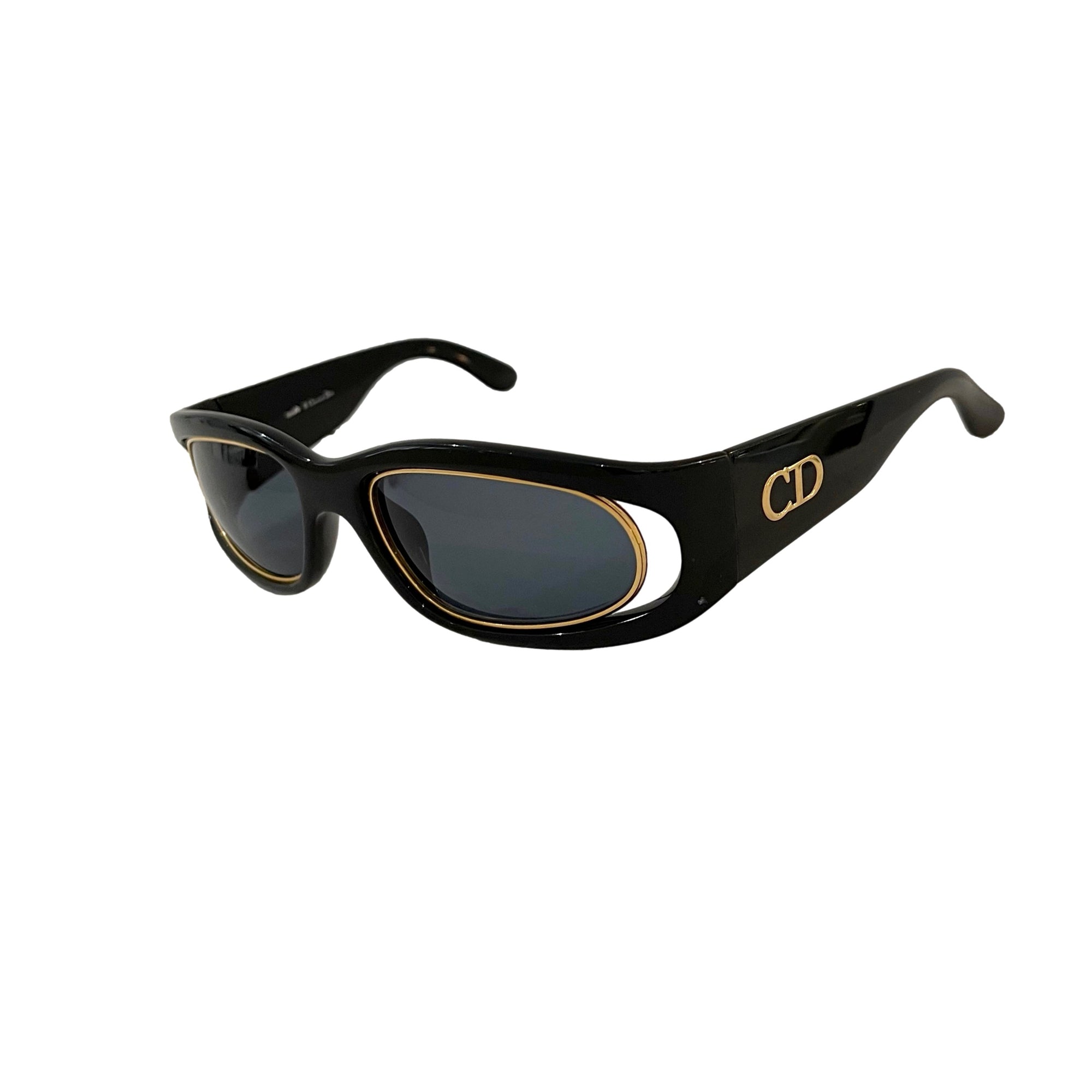 Dior Black Oversized Cutout Sunglasses - Sunglasses