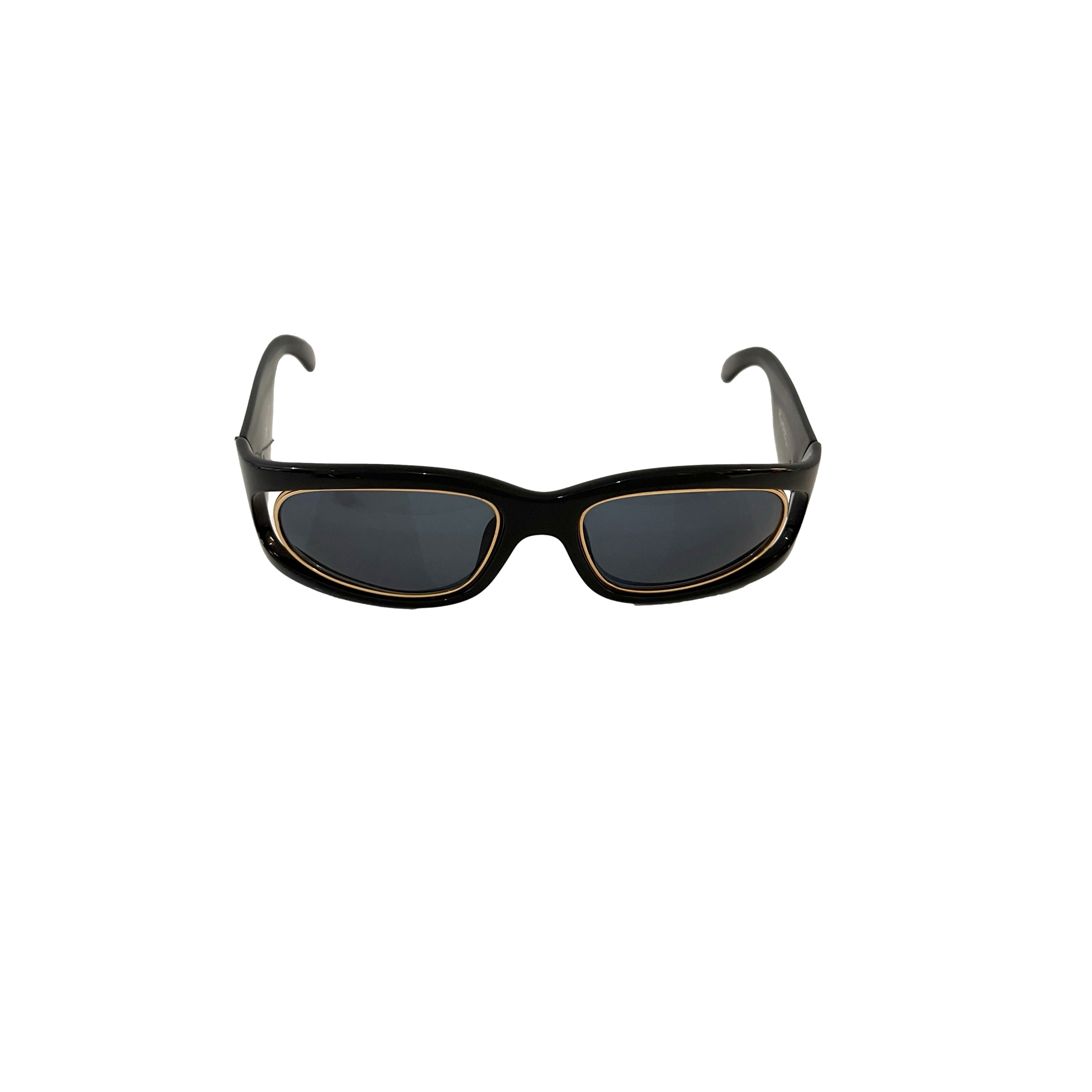 Treasures of NYC - Dior Black Oversized Cutout Sunglasses