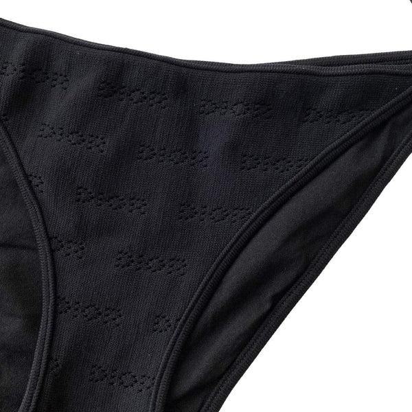 Dior Black Perforated Logo Bikini - Swimwear