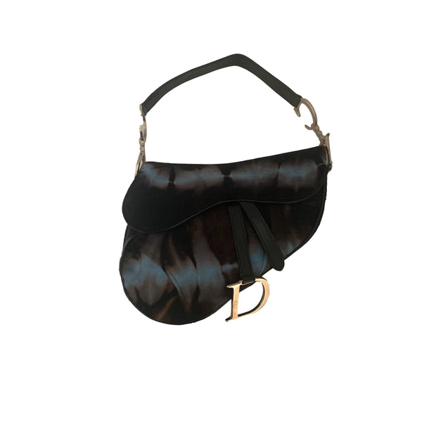 Dior Black Tie Dye Saddle Bag - Handbags