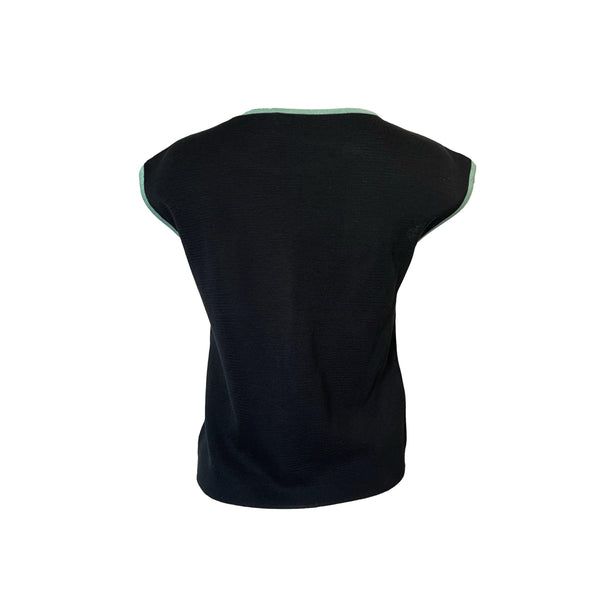 Dior Black Woven Top - Apparel