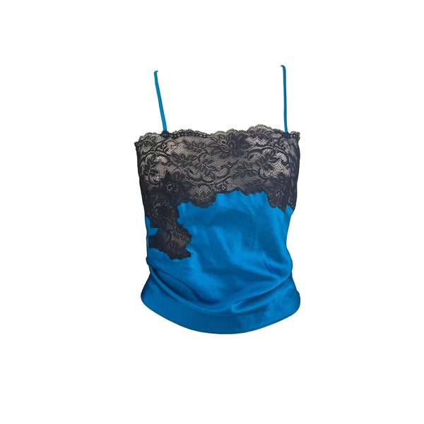 Dior Blue Lace Tank - Apparel