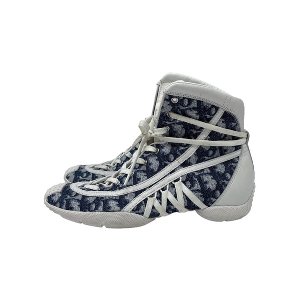 靴 dior homme high cut sneaker Treasures of NYC - Dior Blue Logo Hightop Sneakers