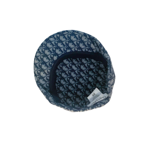 Dior Blue Monogram Newsboy Cap - Accessories