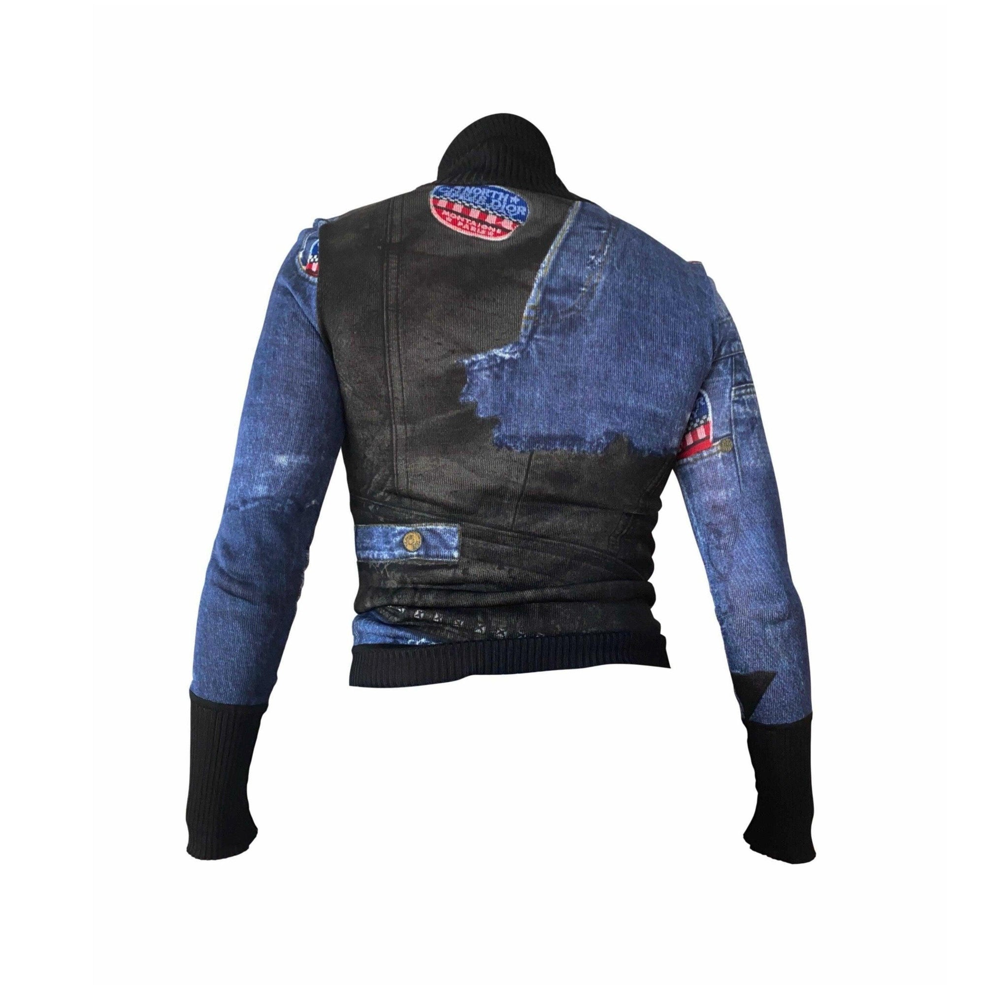 Dior Blue Speedway Zip Up Jacket - Apparel