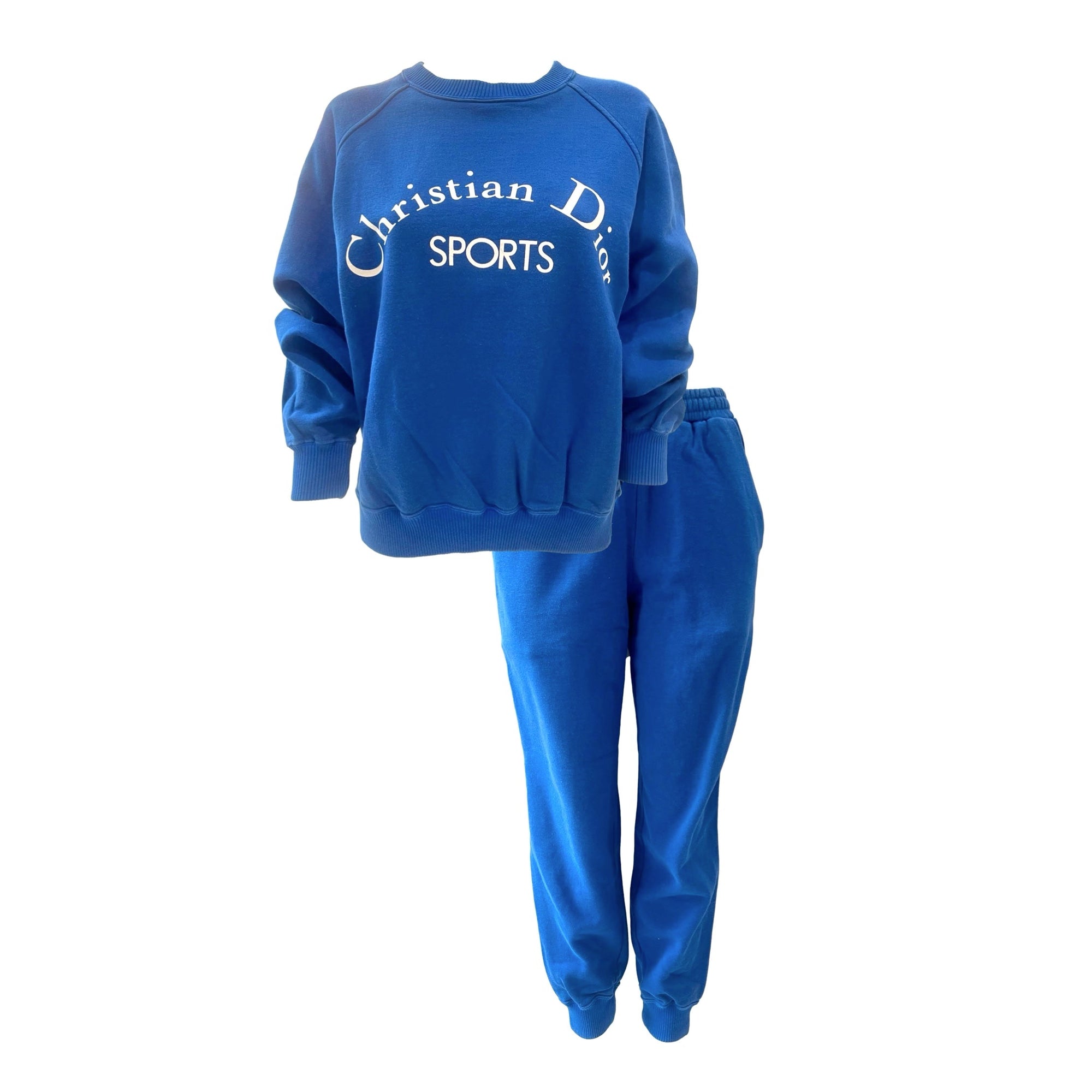 Treasures of NYC Dior Blue Sports Logo Sweat Suit