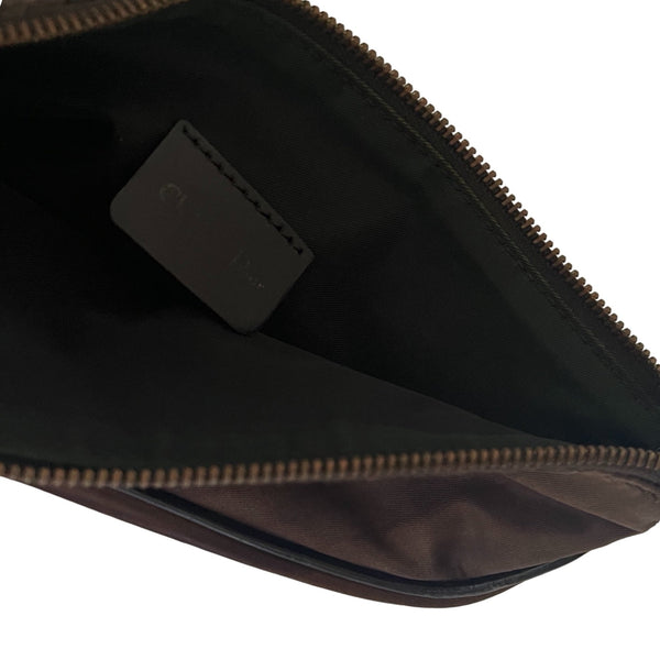Dior Brown Gradient Nylon Mini Saddle Bag - Handbags