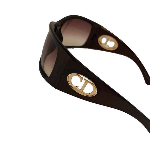 Dior Brown Oversized CD Logo Sunglasses - Sunglasses