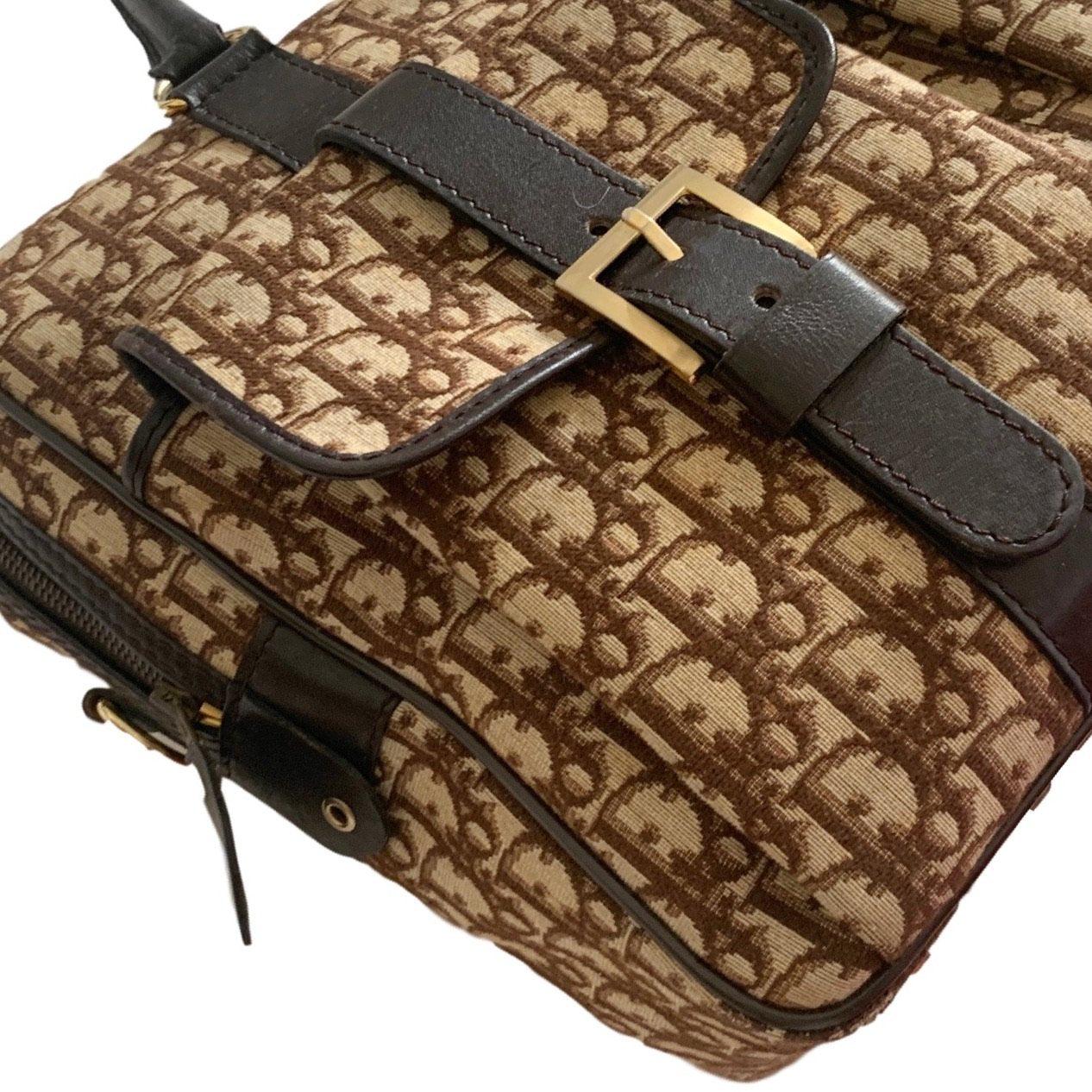 Dior Brown Oversized Top Handle Bag - Handbags
