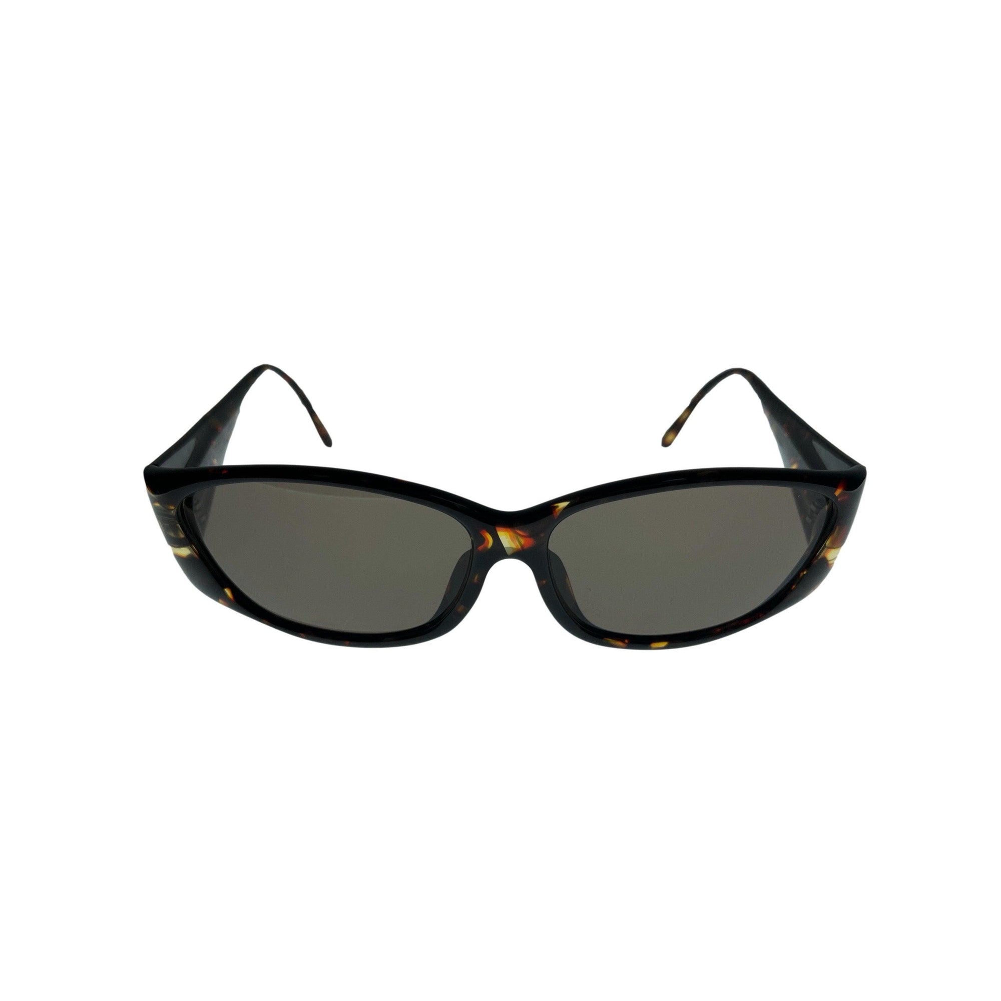 Dior Brown Tortoise Logo Sunglasses - Accessories