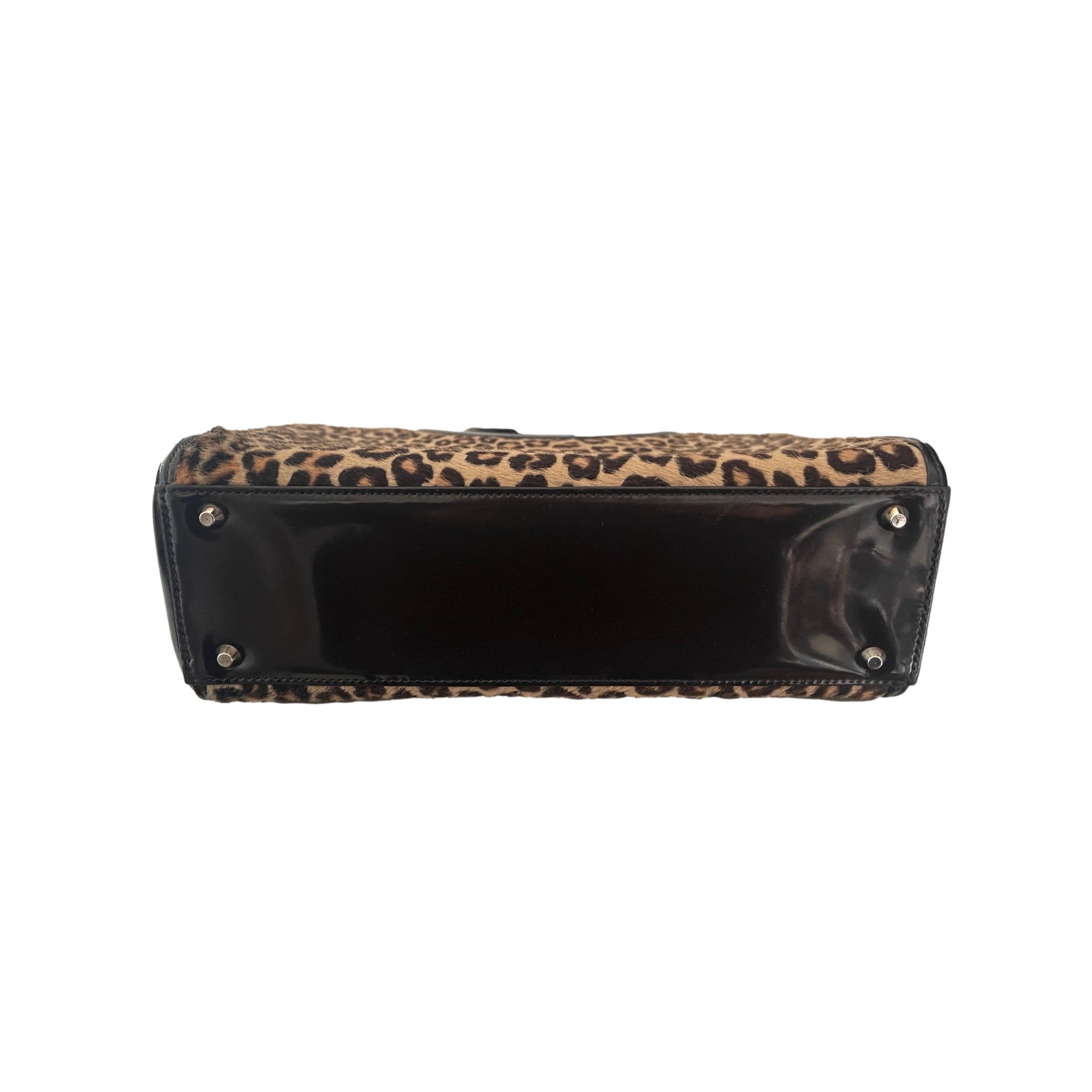 Dior Cheetah Calf Hair Top Handle - Handbags