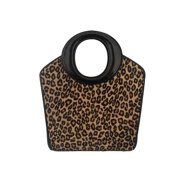 Dior Cheetah Calf Hair Top Handle - Handbags
