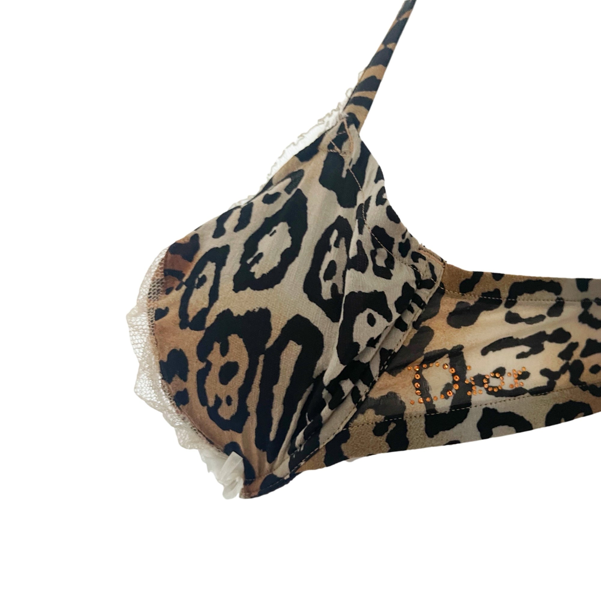 Dior Cheetah Lace Logo Bra - Accessories