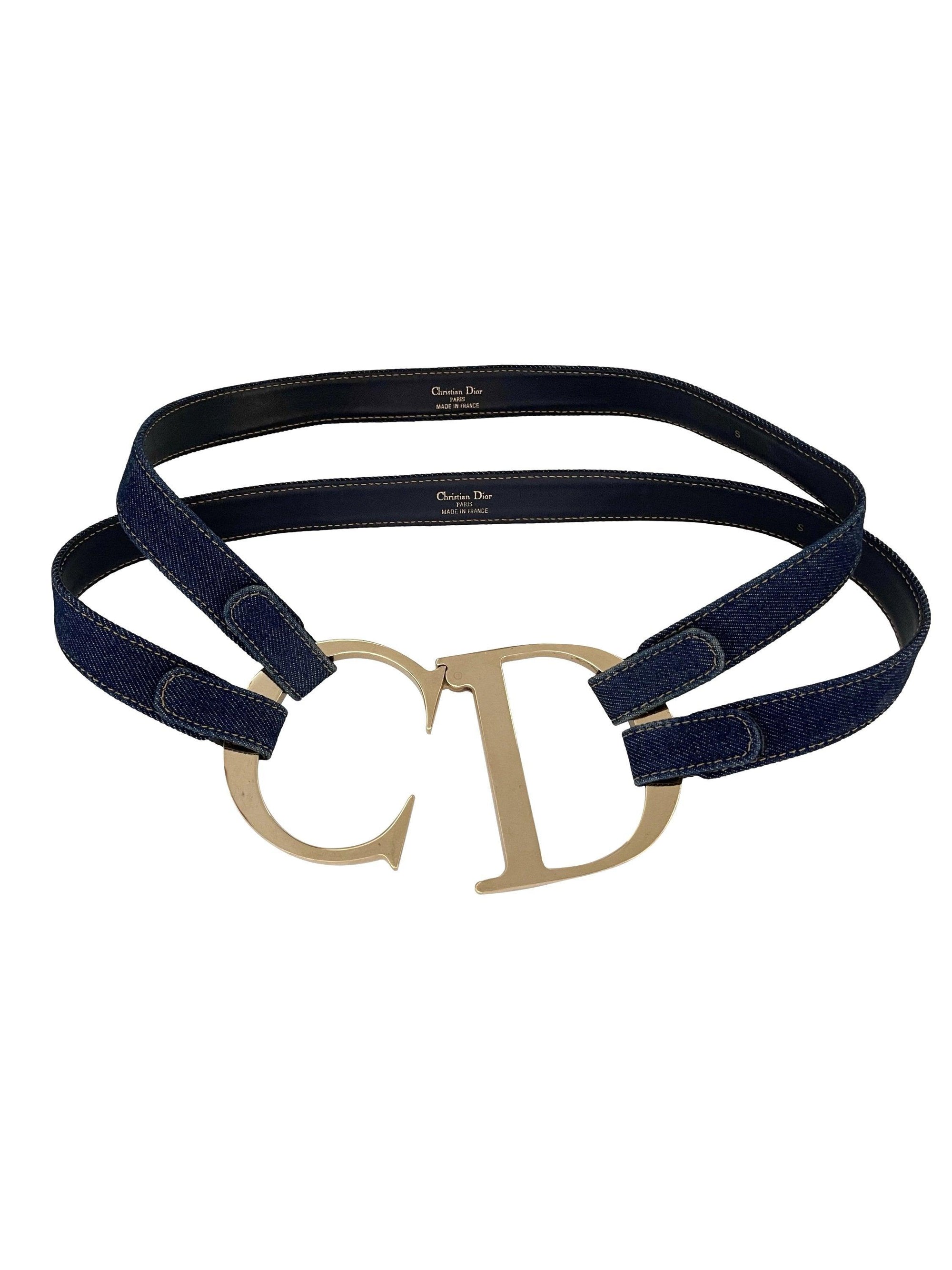 Dior Denim Jumbo Logo Belt - Accessories