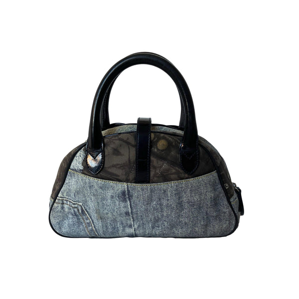 Dior Denim Mini Top Handle - Handbags