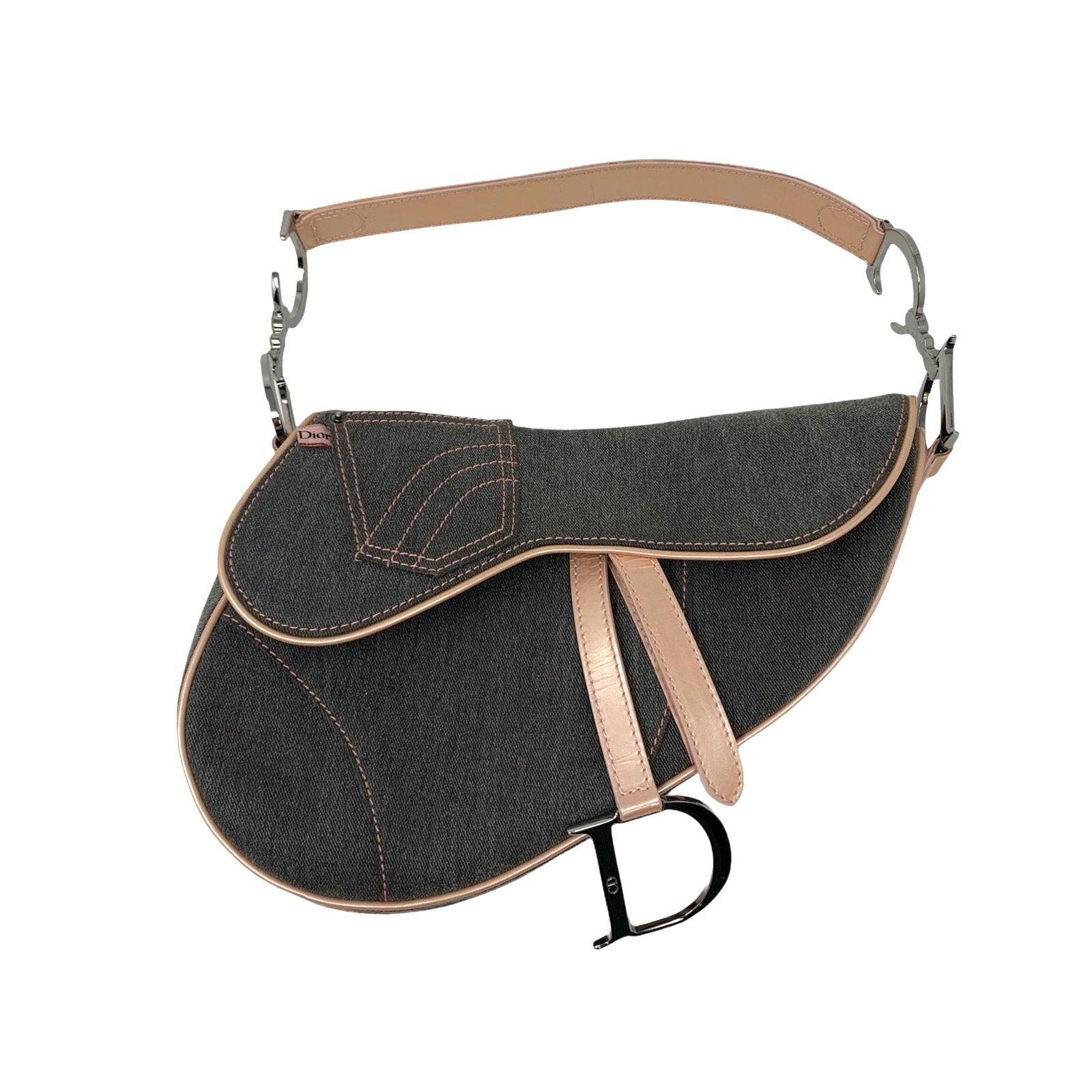 Dior Denim Saddle Bag - Handbags