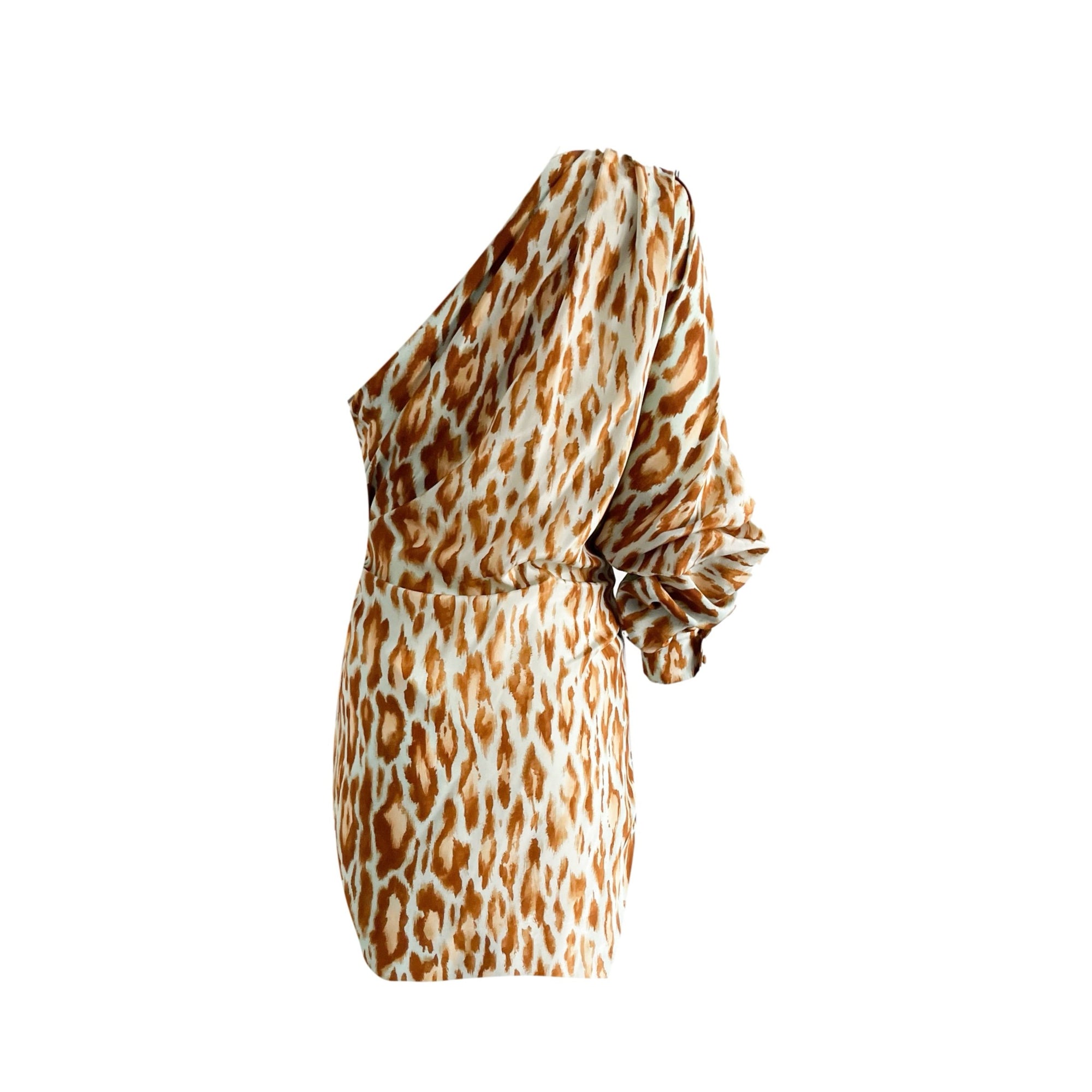 Dior Giraffe Print One Shoulder Dress - Apparel