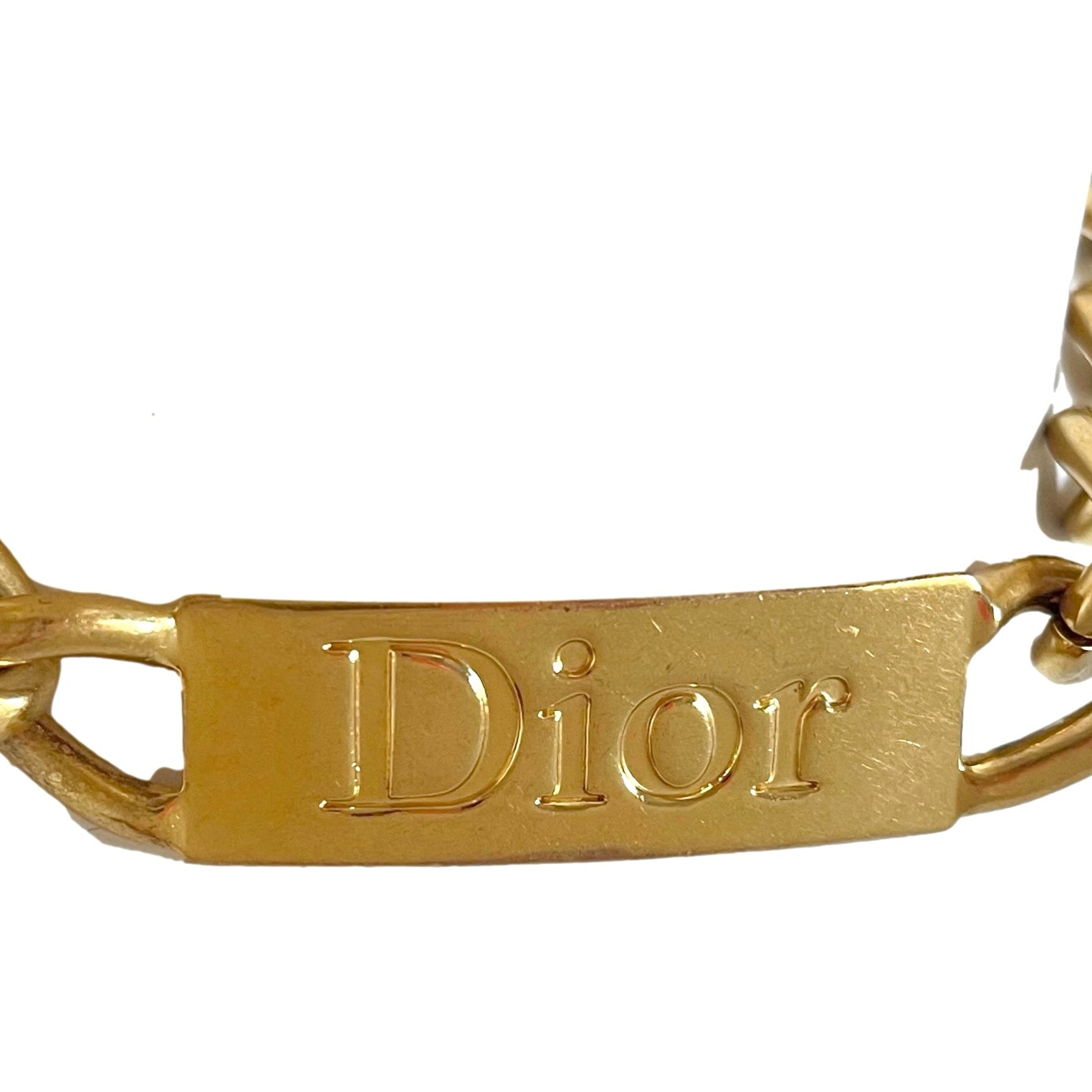 Dior Gold Logo Jumbo Choker - Jewelry