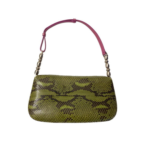 Dior Green Calf Hair Shoulder Bag - Handbags