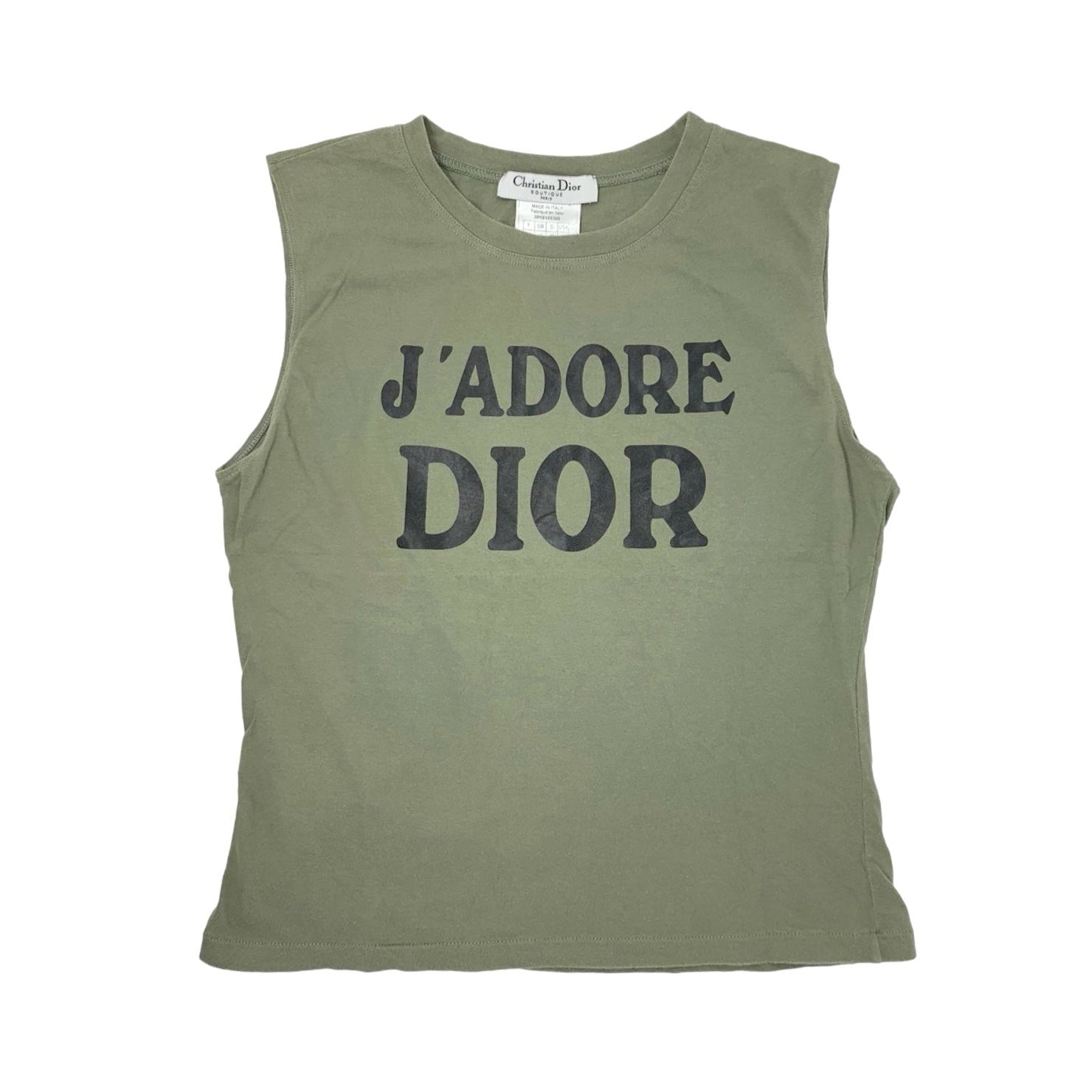 Dior Green J’adore Tank Top - Apparel