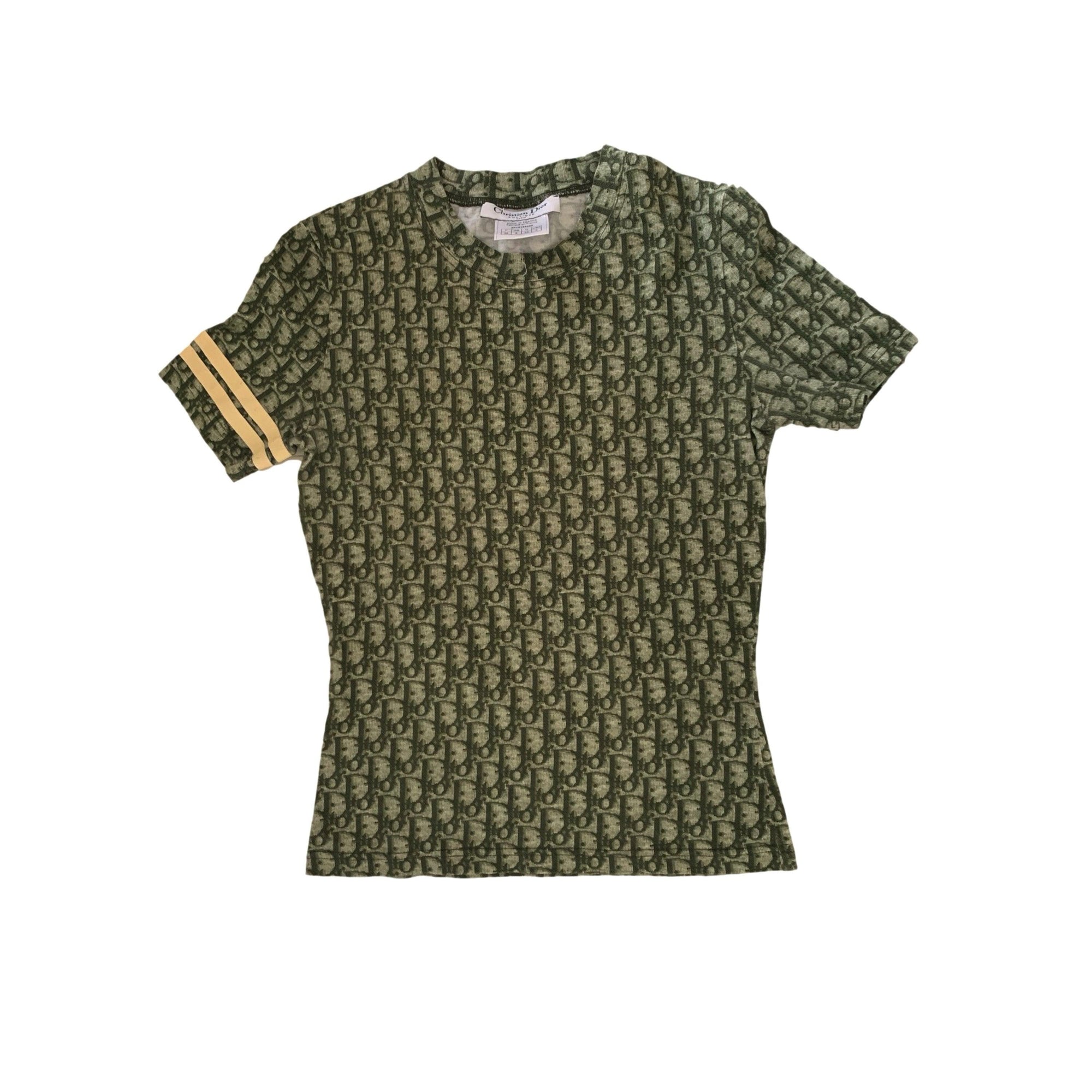 Dior Green Monogram T-Shirt - Apparel