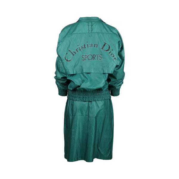 Dior Green Windbreaker Skirt Set - Apparel