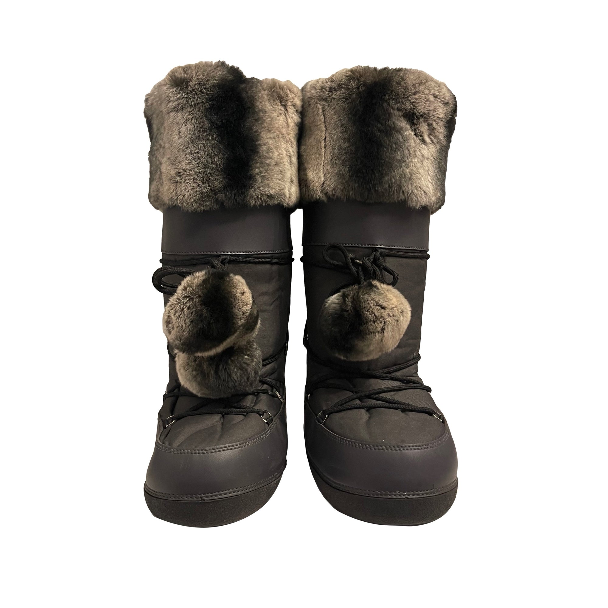 Dior Grey Fur Snow Boots - Shoes