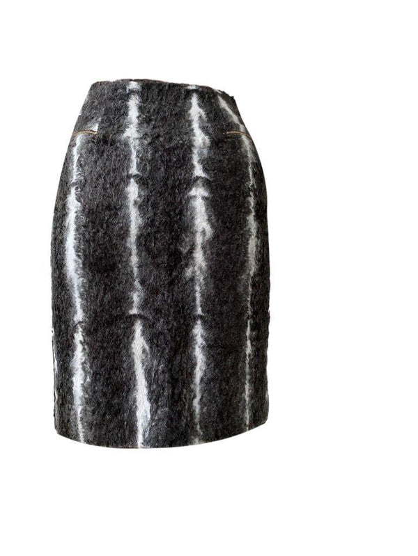 Dior Grey Print Logo Hardware Skirt - Apparel