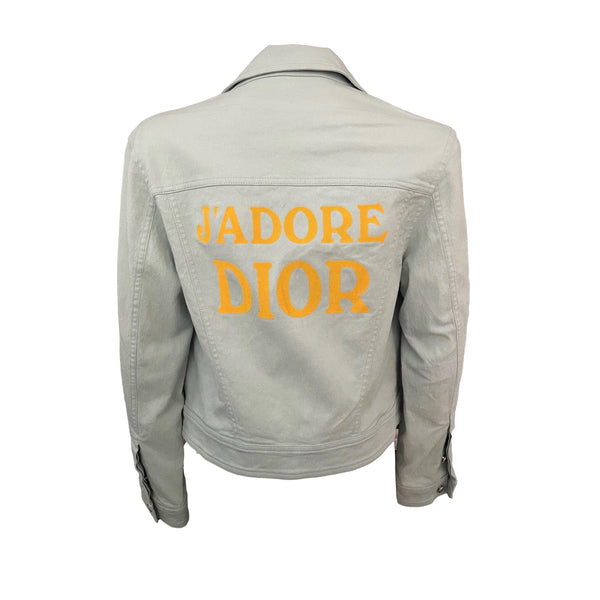 Dior J’adore Baby Blue Logo Jacket - Apparel