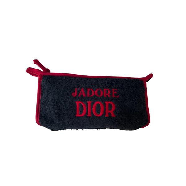 Dior J’Adore Black Terrycloth Pouch - Home
