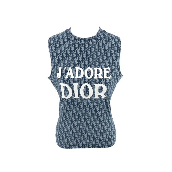 Treasures of NYC - Dior J'Adore Navy Logo Tank Top