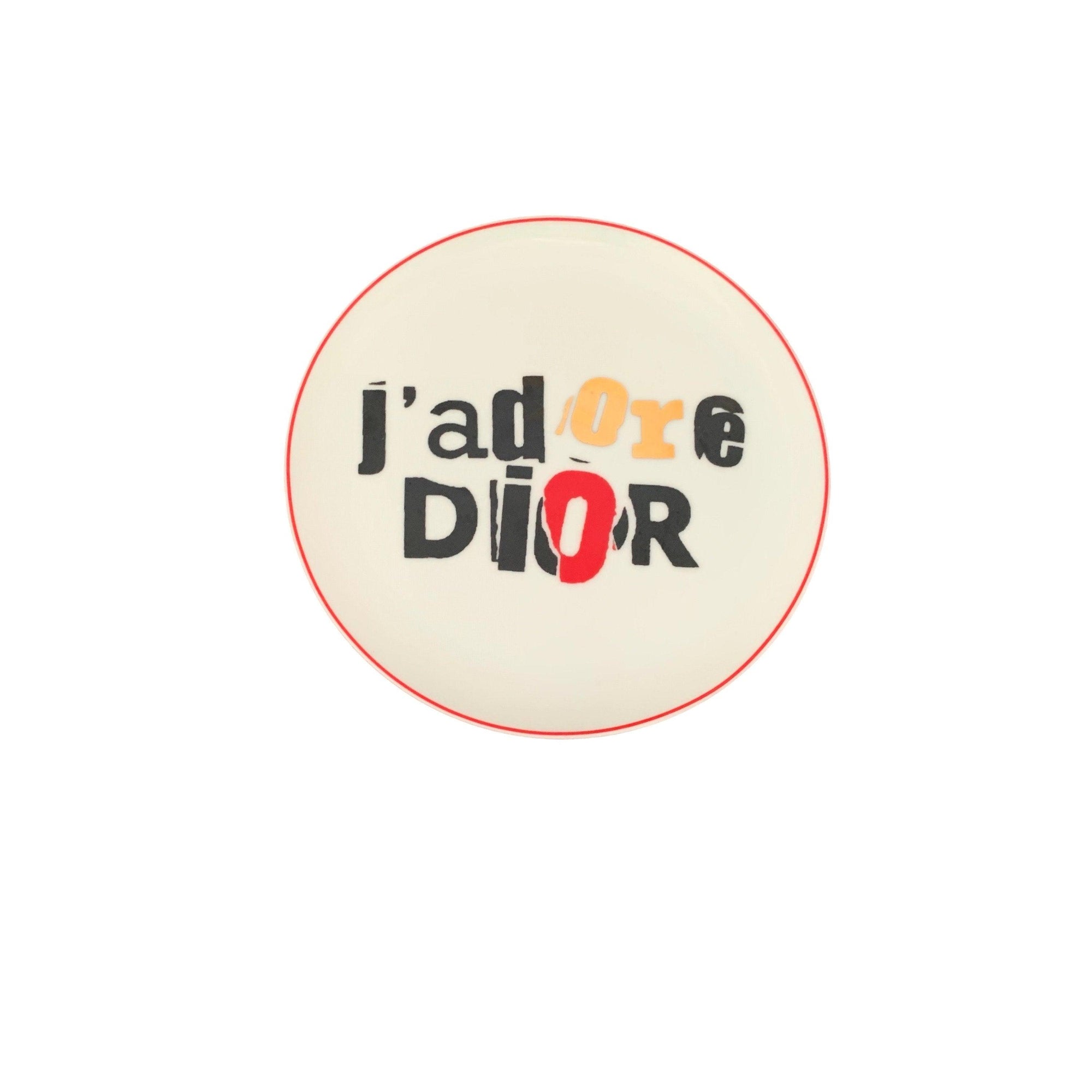 Dior J’Adore White Logo Plate - Home