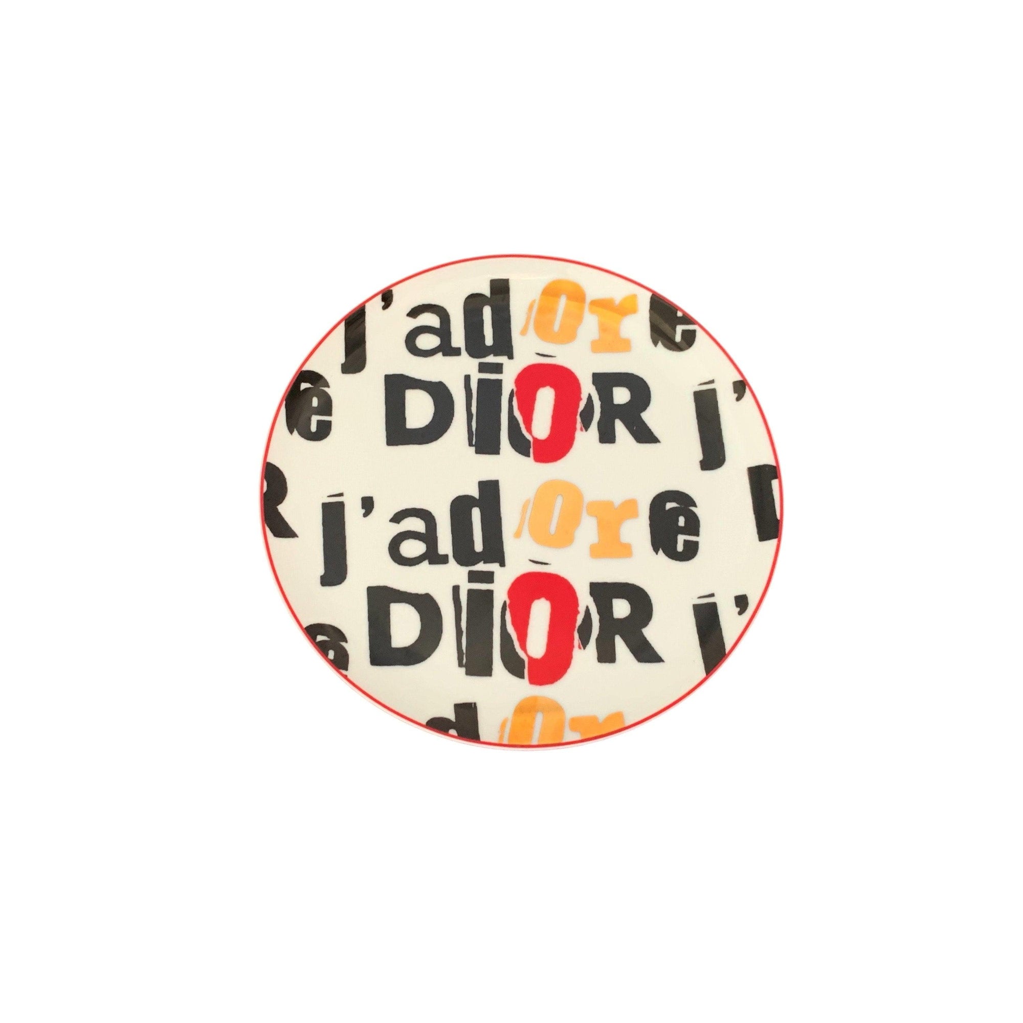 Dior J’Adore White Logo Plate - Home