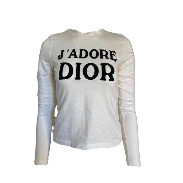 Dior J’Adore White Long Sleeve - Apparel