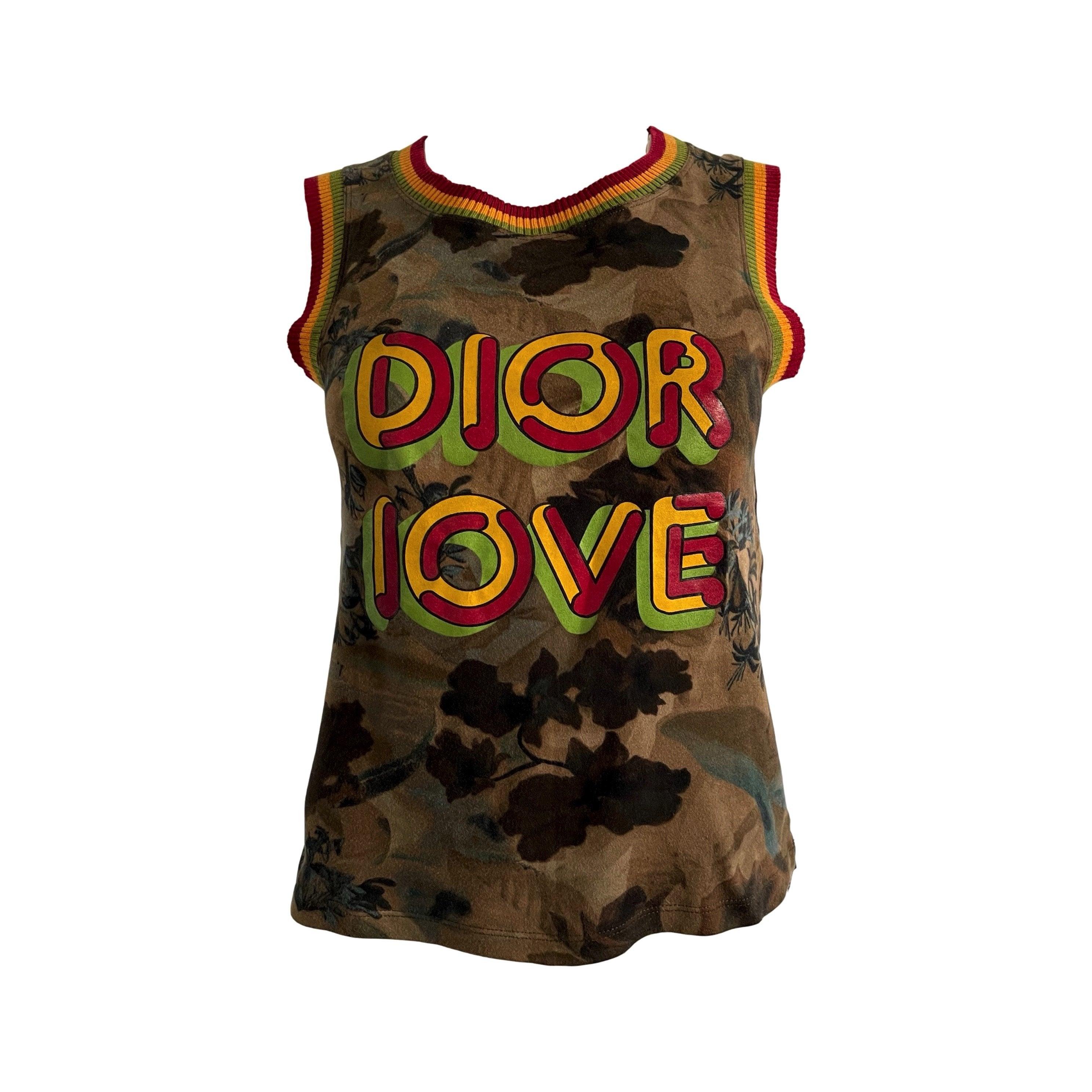 Treasures of NYC - Dior Love Green Camo Tank