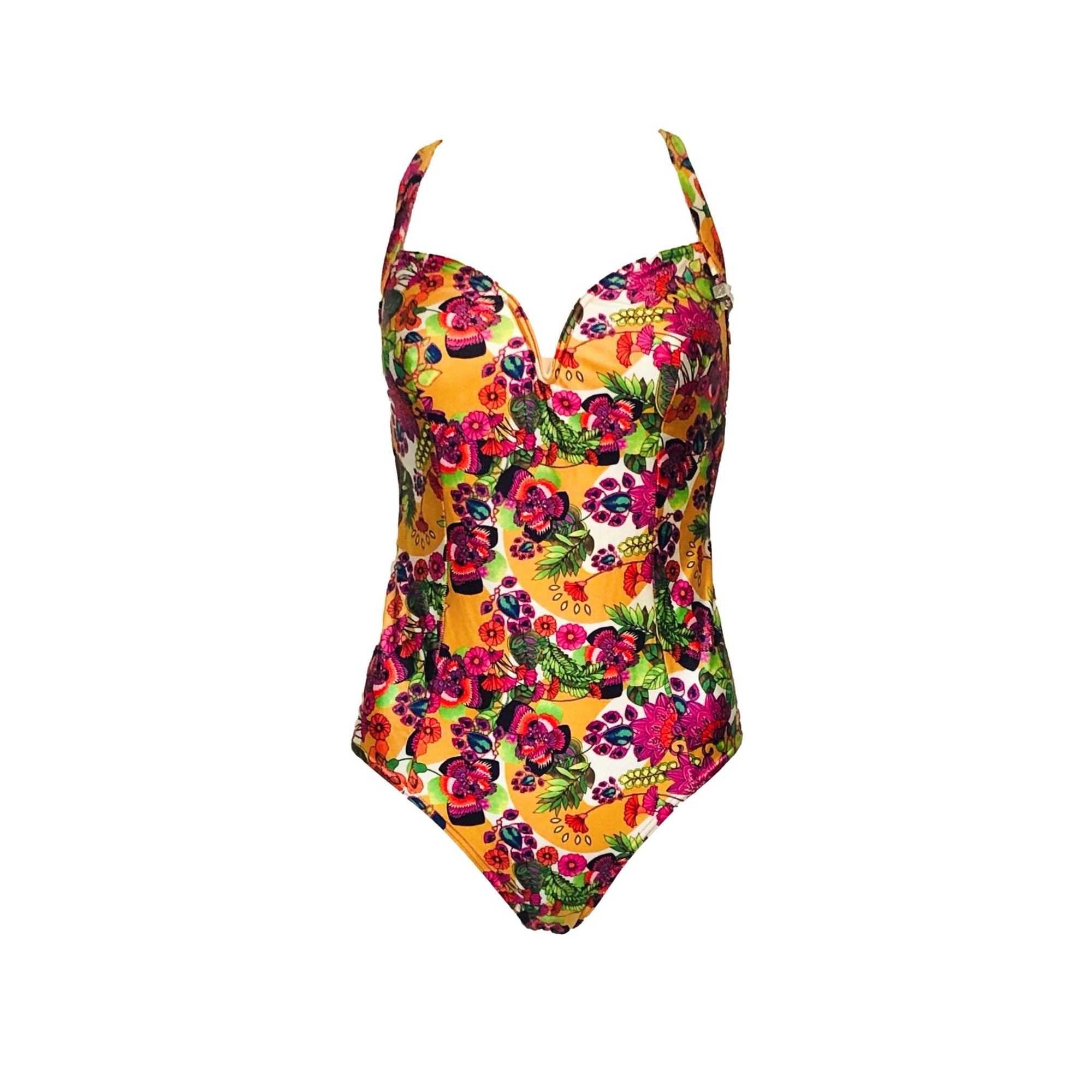 Dior Multicolor Floral One Piece - Swimwear