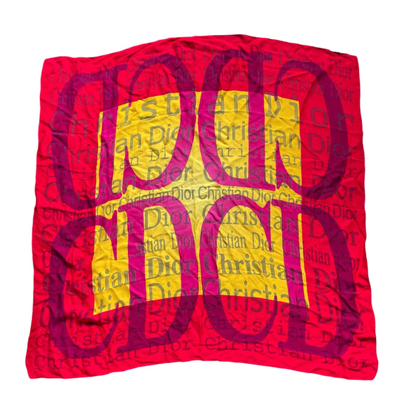 Dior Multicolor Logo Scarf - Accessories