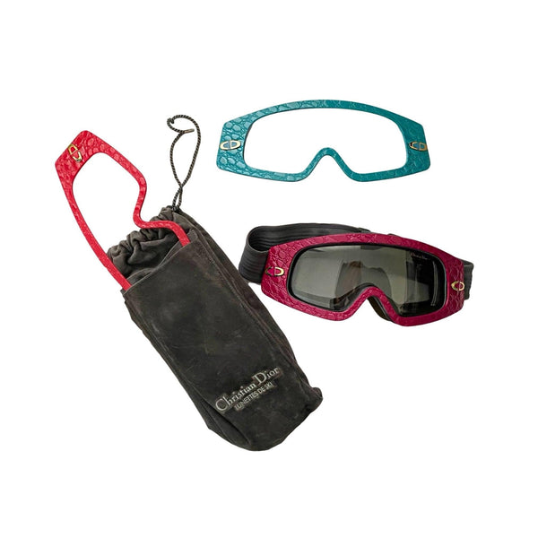 dior snow goggles Dior Multicolor Logo Snow Goggles