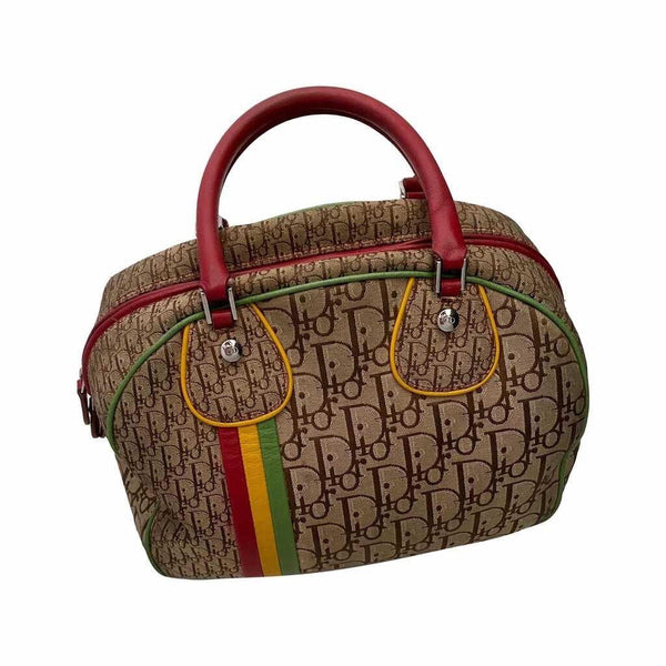 Dior Multicolor Rasta Bowler Bag