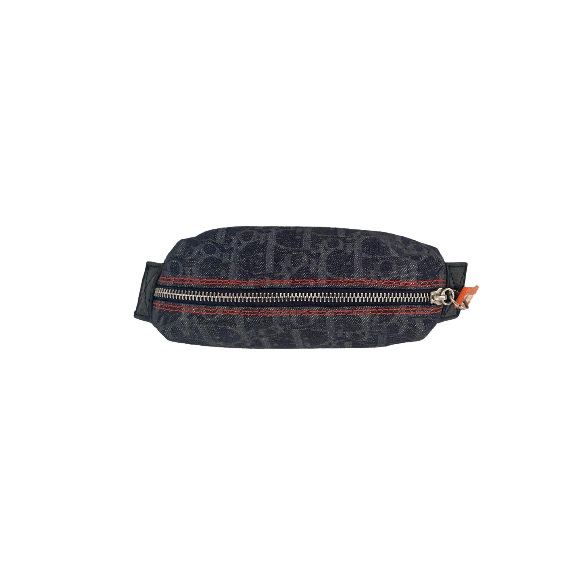 Dior Navy Logo Pouch - Handbags